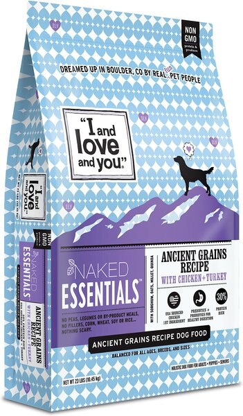 I and Love and You Naked Essentials Ancient Grain Chicken and Turkey Recipe Dry Dog Food