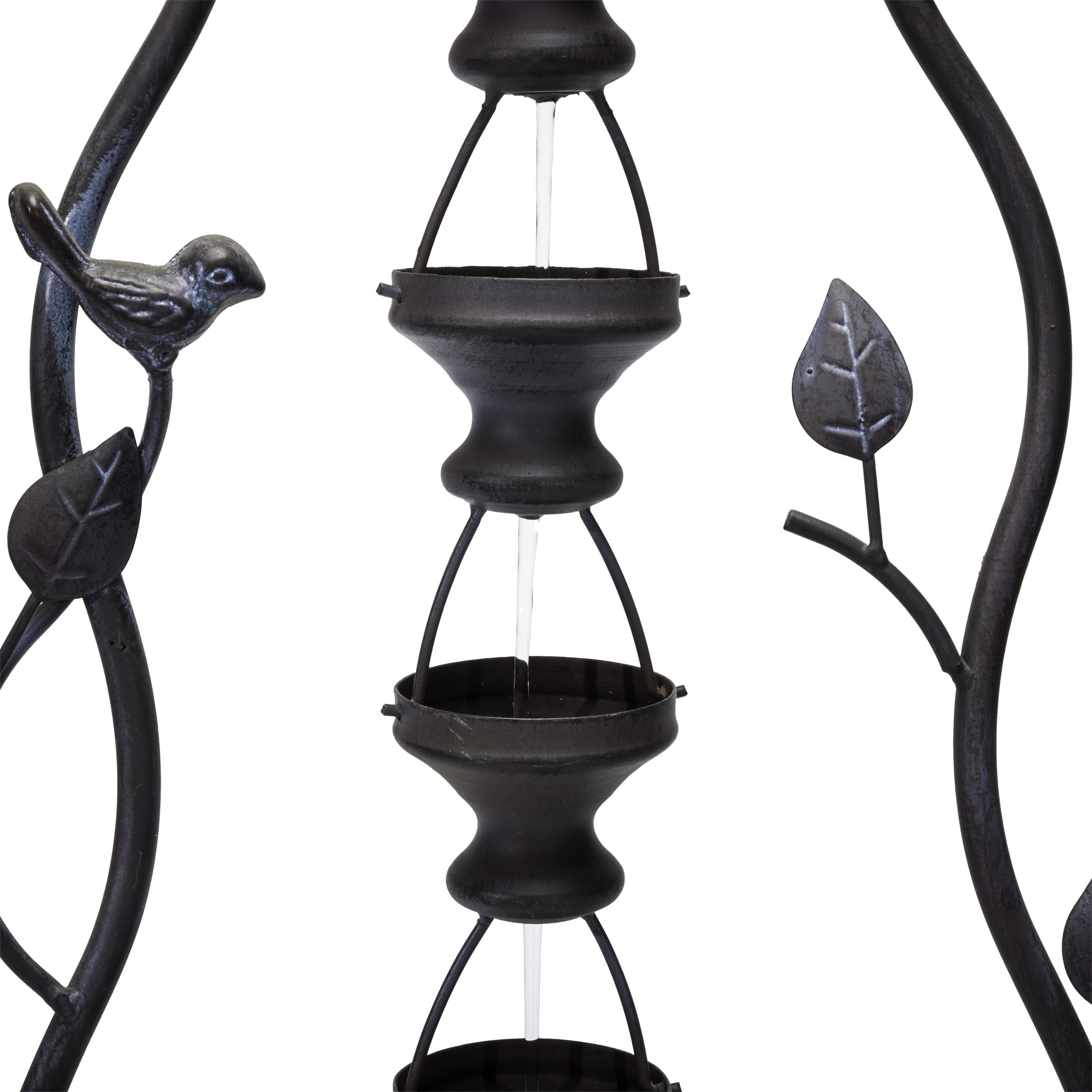 Alpine Corporation Outdoor Hanging 7-Cup Tiered Floor Fountain