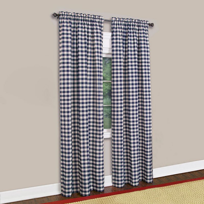 Sweet Home Collection Buffalo Check 1-panel Window Curtain