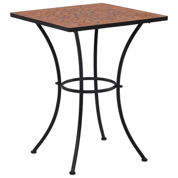 vidaXL Mosaic Bistro Table Terracotta 23.6