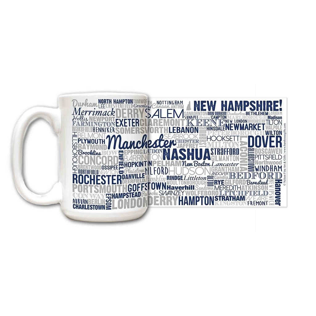 Nelson Fine Art  New Hampshire State Mug 15oz