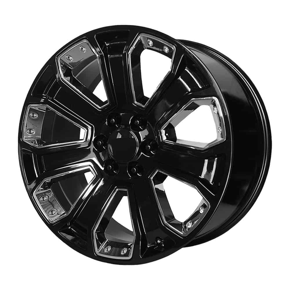 OE Creations PR113 PR113 22X9 6X5.5 G-BLK CHR ACC 24MM