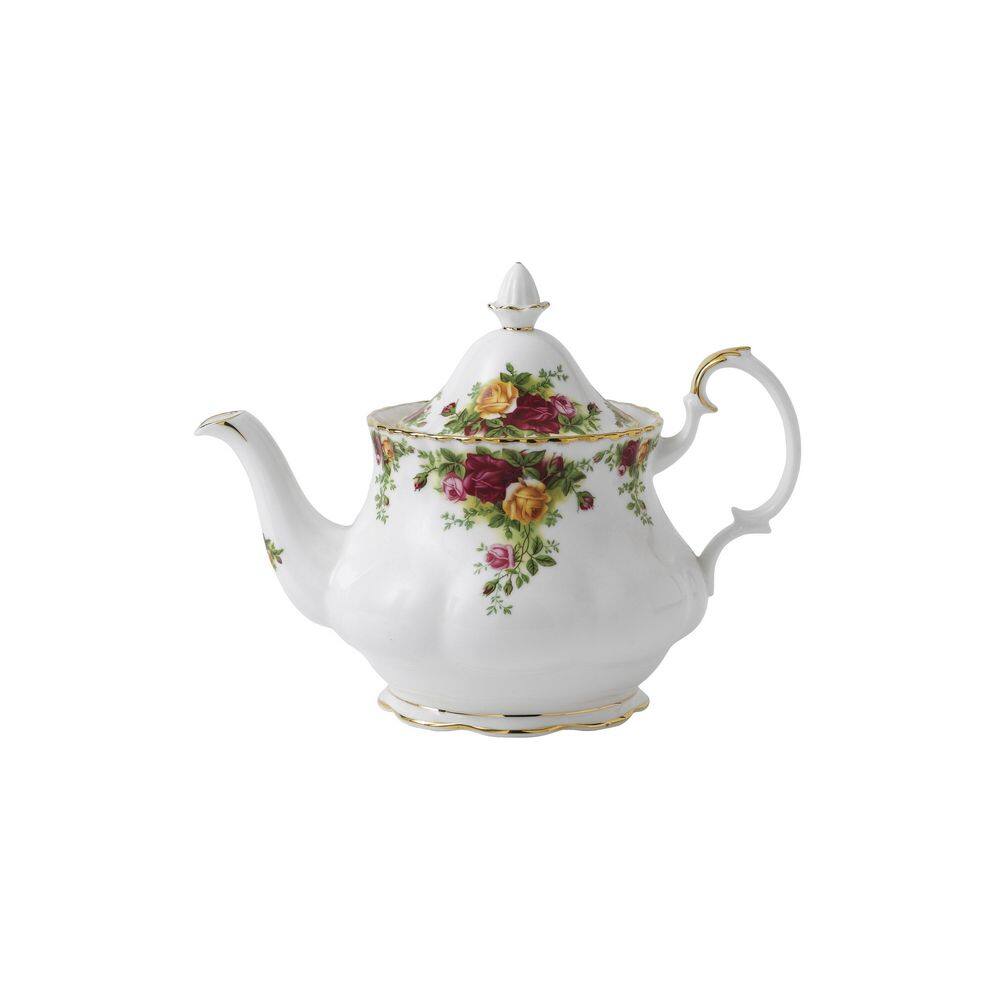 ROYAL ALBERT Old Country Roses 3-Piece Set (Teapot Sugar and Creamer) IOLCOR13153