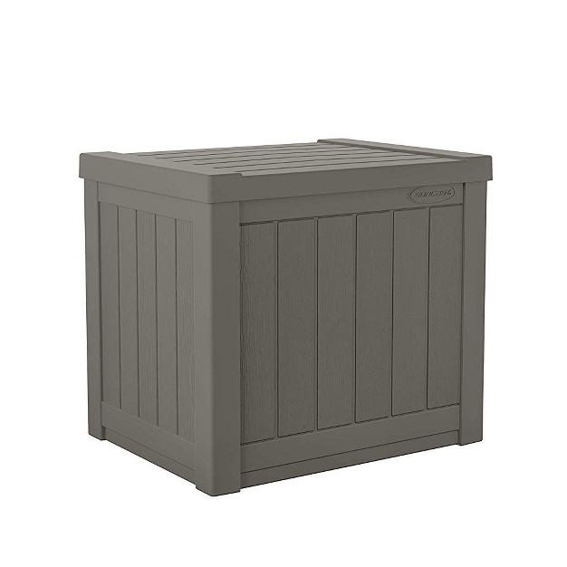 Suncast Ss500 22 Gallon Small Resin Outdoor Patio Storage Deck Box