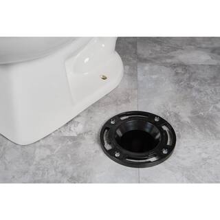 Oatey Twist-N-Set 4 in. ABS Open Toilet Flange 436502