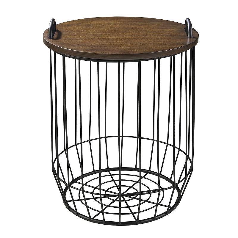 Madison Park Hayden Basket Side Table