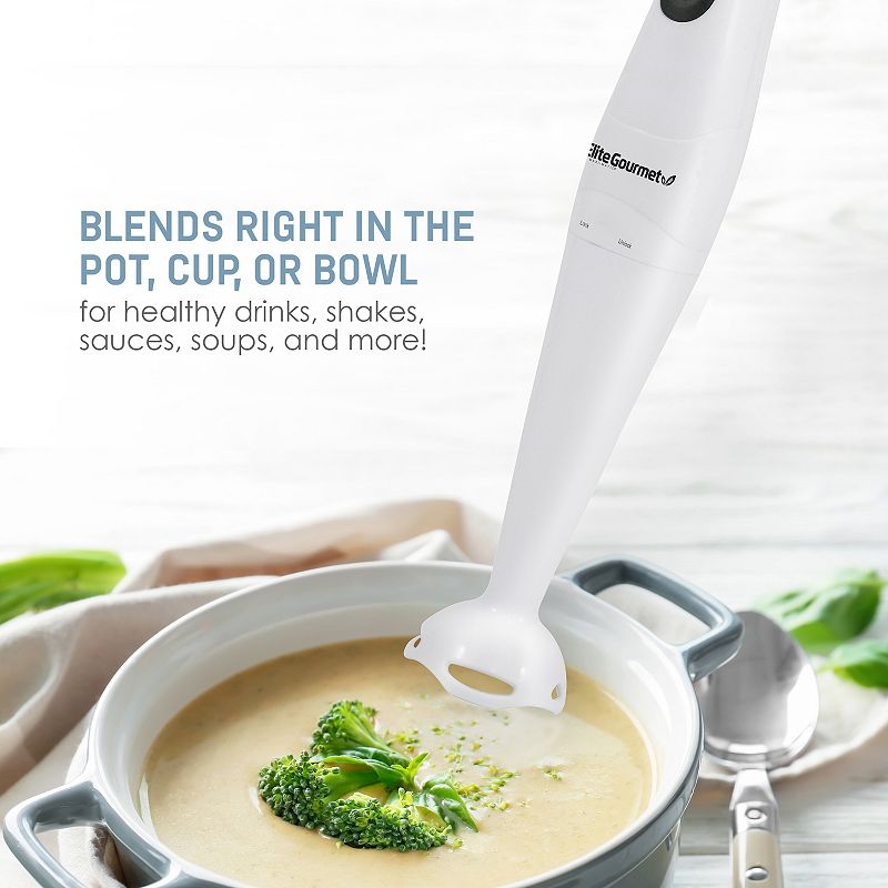 Elite Gourmet Hand Blender with Detachable Wand