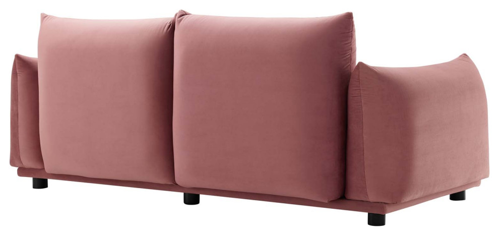 Copious Performance Velvet Loveseat   Contemporary   Loveseats   by ShopFreely  Houzz