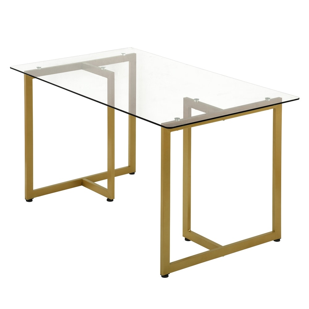 Homy Casa 47'' W Rectangular Transparency Dining Table