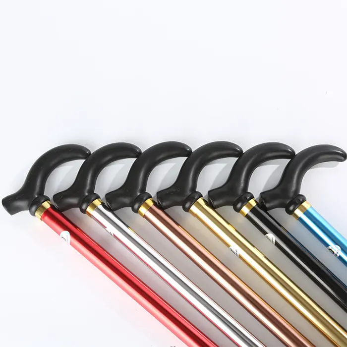 Folding Men Aluminum oy Alpenstock Two Telescopic Cane Trekking Camping Walking Climbing Hiking Stick