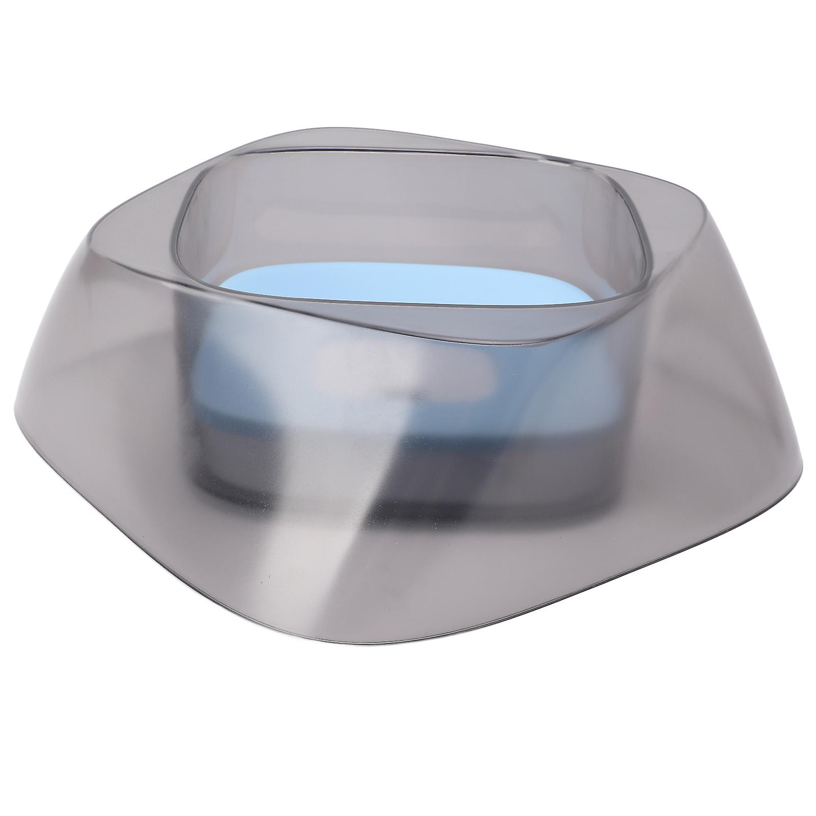 Pet Floating Bowl Multifunction Spill Proof Automatic Dog Water Bowl For Cats Dogs Petssilent Moon Blue