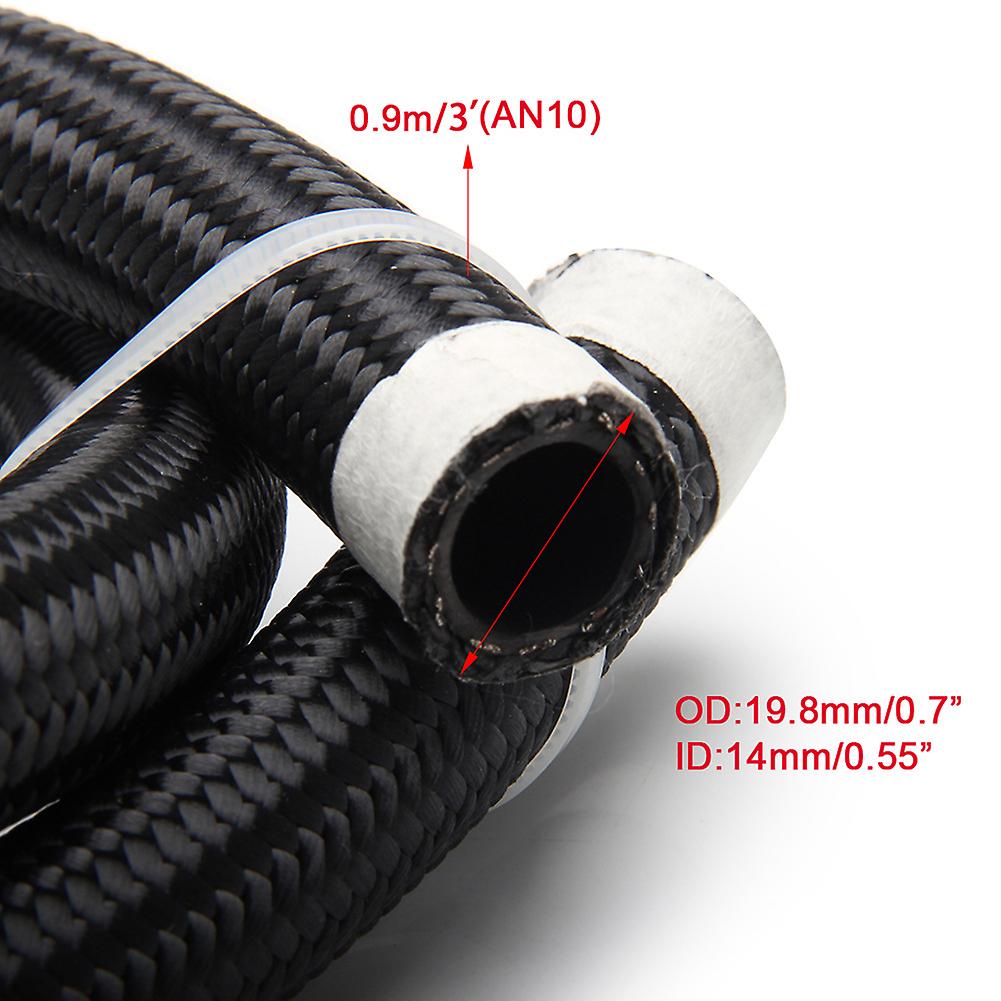 An4 Braided Fuel Line Hose Nylon Braided Universal For Racing Fuel Pump Gas