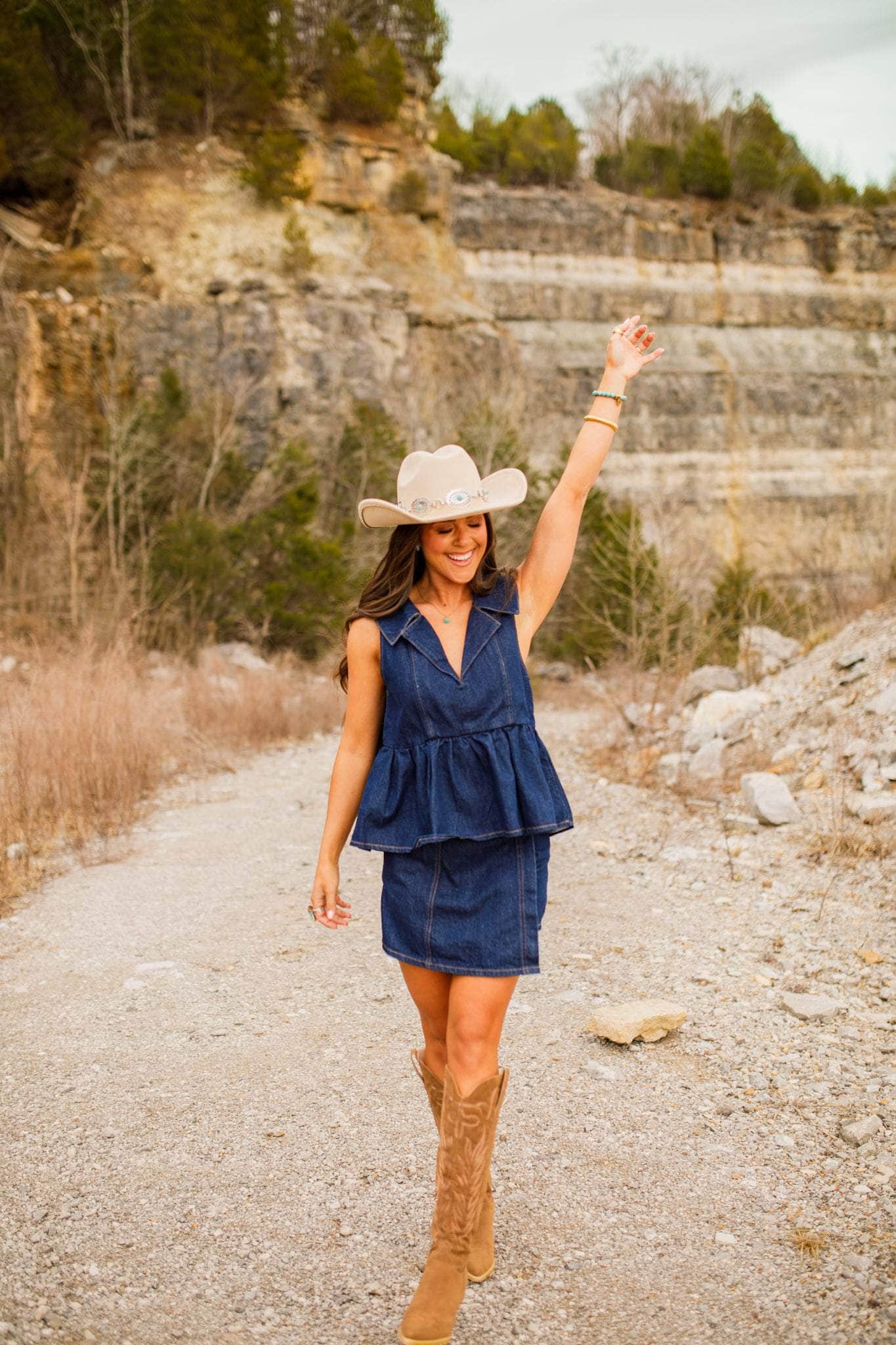 Blue Moon Denim Top