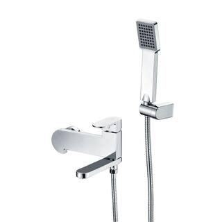 ANZZI Echo Series 1-Handle 1-Spray Tub and Shower Faucet in Polished Chrome (Valve Included) SH-AZ042