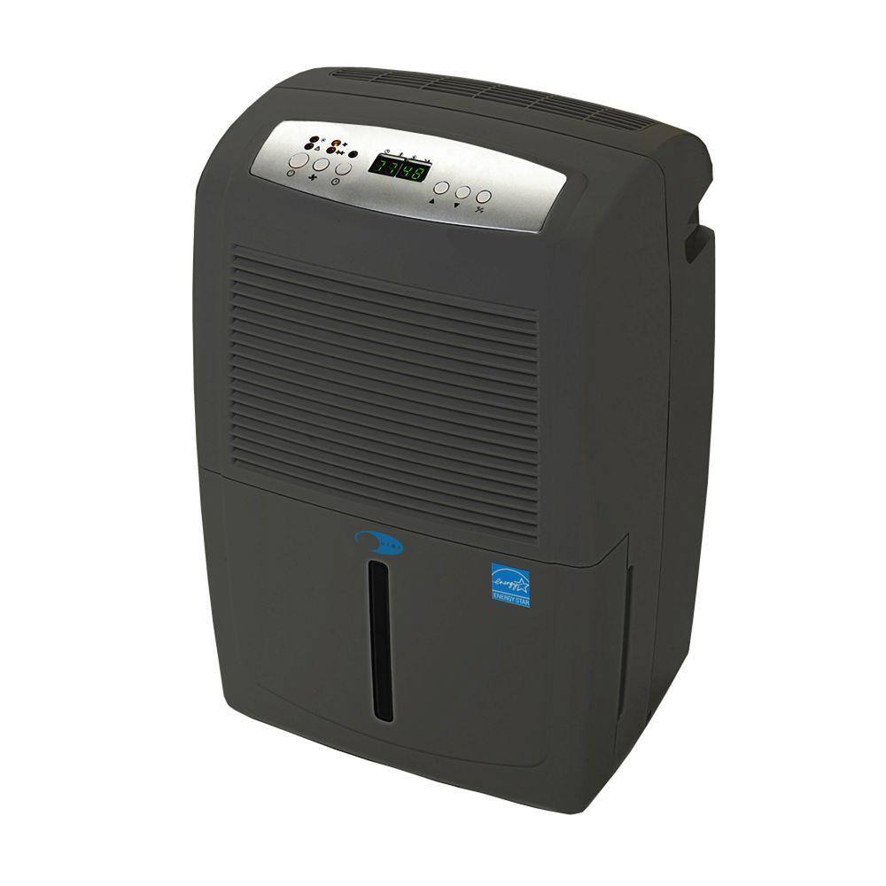 Whynter Energy Star 50-Pint High Capacity up to 4000 sq.ft. Portable Dehumidifier with Pump in Gray RPD-561EGP