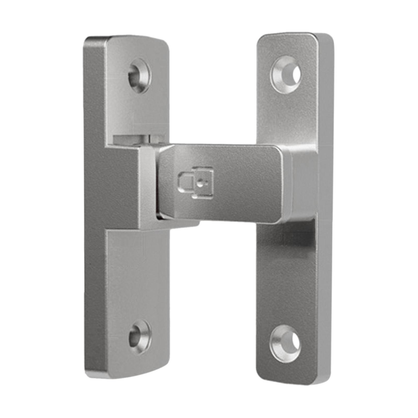 90 Degree Door Latch Guard Door Lock For Bathroom Barn Sliding Door Bathroom Silver