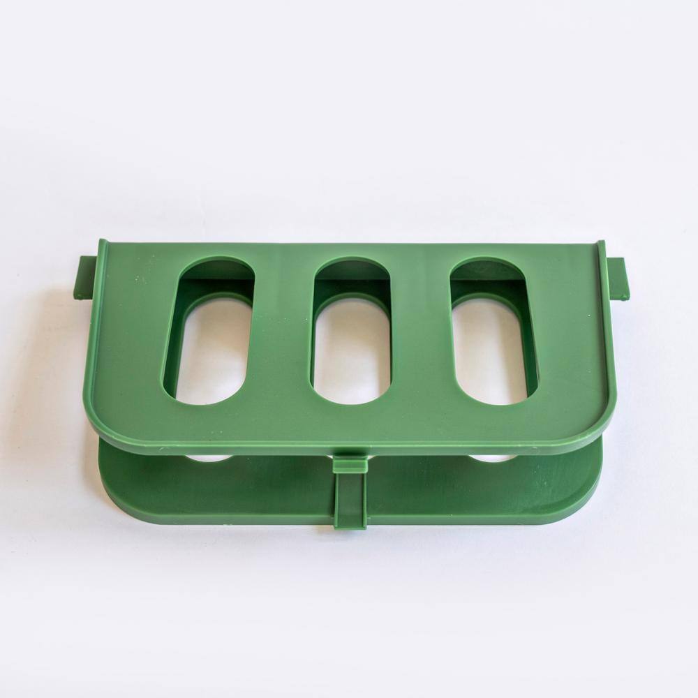 VARDEN P100 8 in. x 15.3 in. x 6 in. Green Plastic Retaining Wall Blocks (Box of 10) VG-P100SR-310