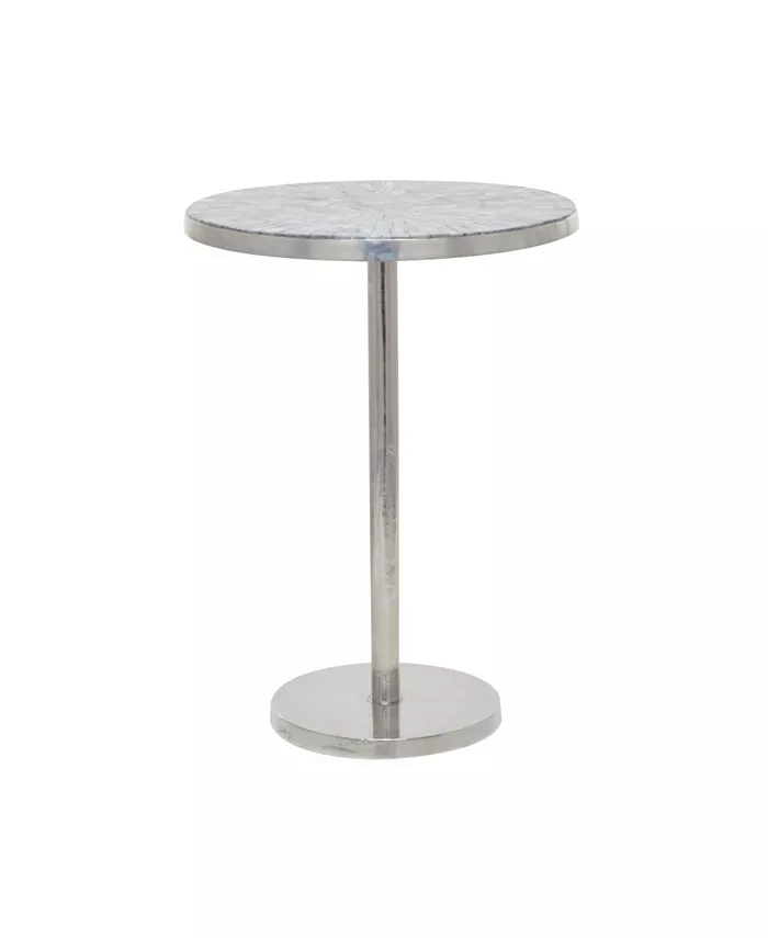 Rosemary Lane Aluminum Contemporary Accent Table