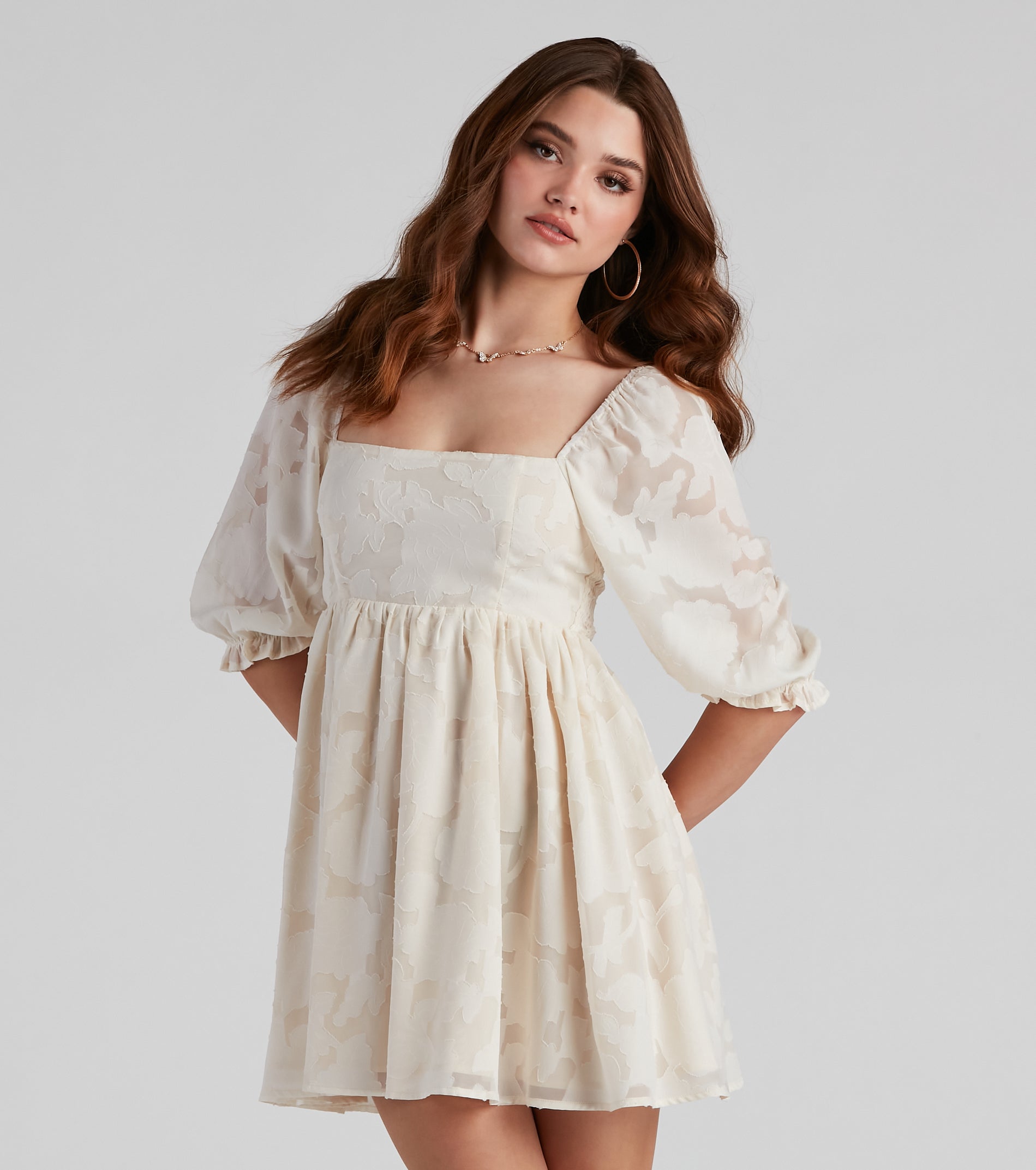 So Effortless Chiffon Skater Dress