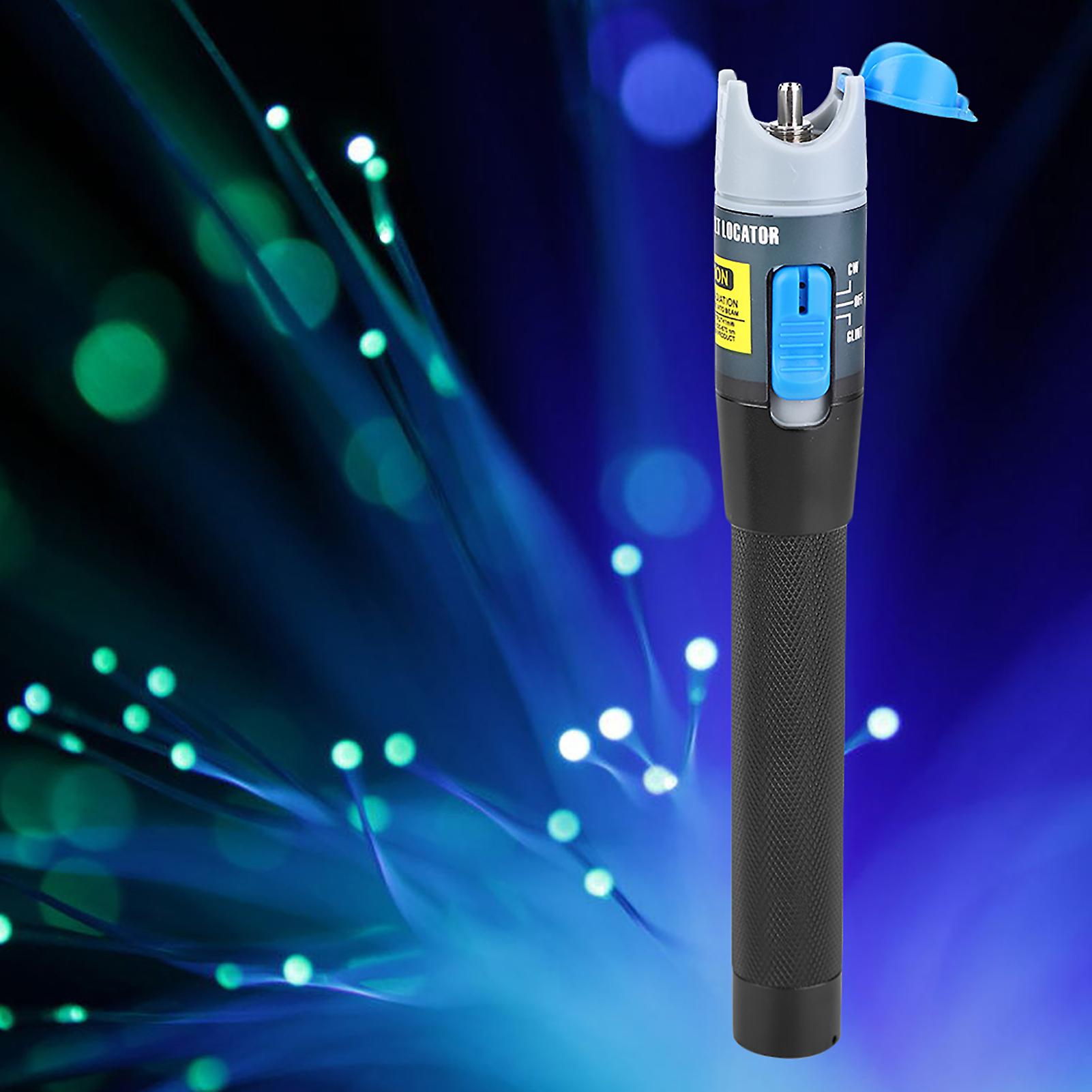 Fiber Optic Cable Tester Aluminum Alloy Red Light Visual Fault Locator Pen 10mw Wavelength 650nm