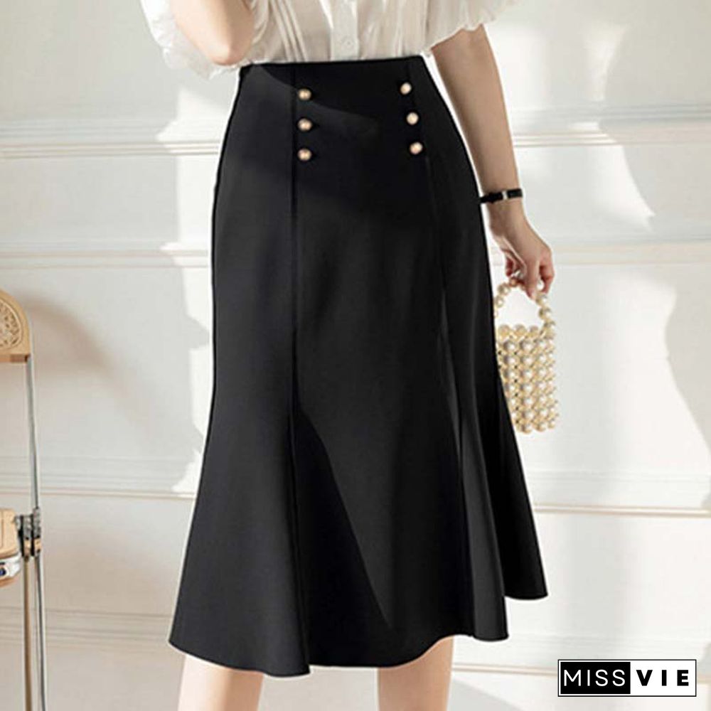 High Waist Bag Hip Fishtail Skirt