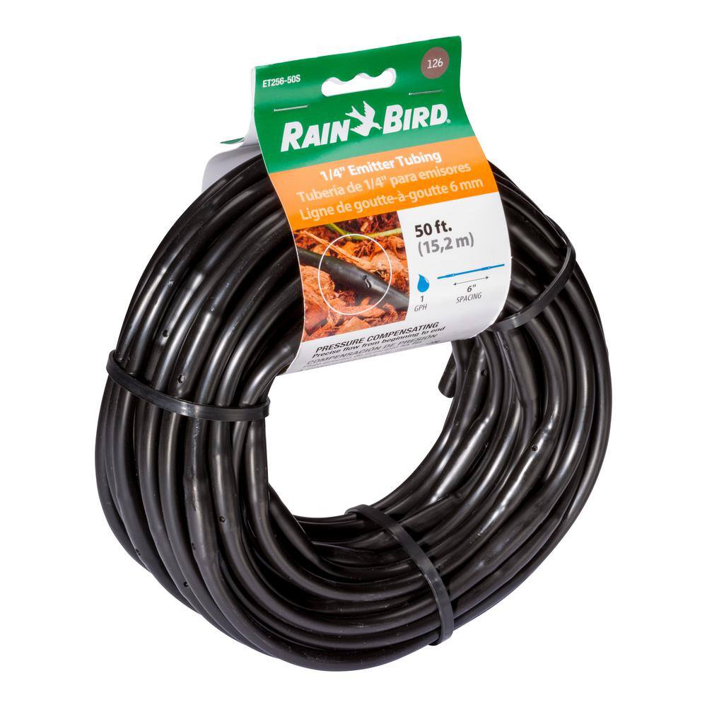 Rain Bird 14 in. x 50 ft. Emitter Tubing with 6 in. Spacing ET256-50SX