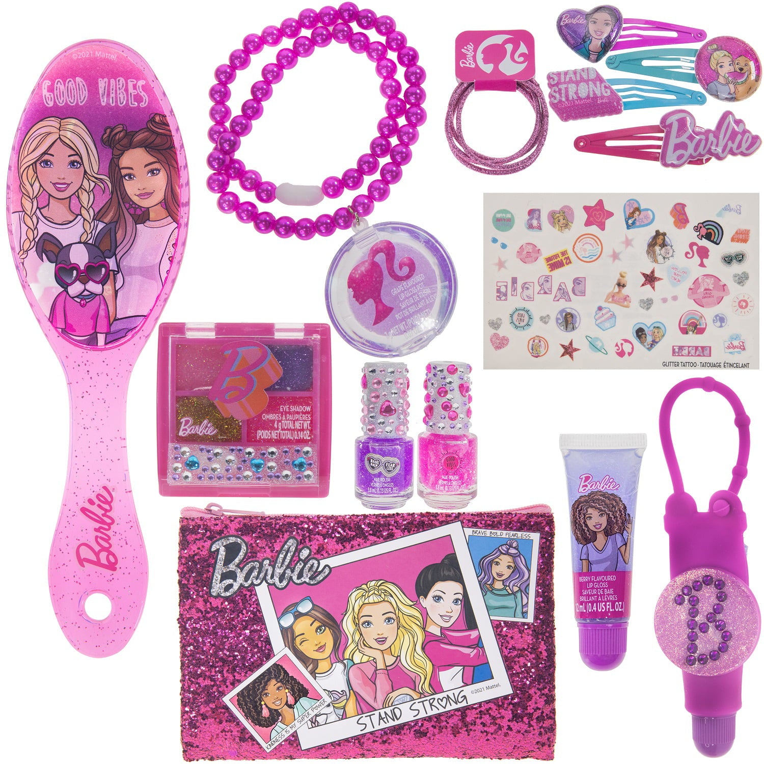 Barbie - Townley Girl Cosmetic Makeup Box Set for Girls, Ages 3+