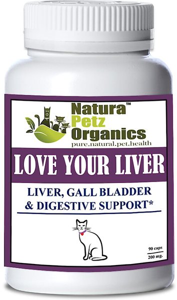 Natura Petz Organics Love Your Liver Cat Supplement， 90 count