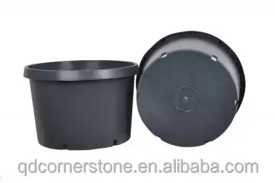 Planters garden supplies  round hole pot black plastic gallon flowerpot