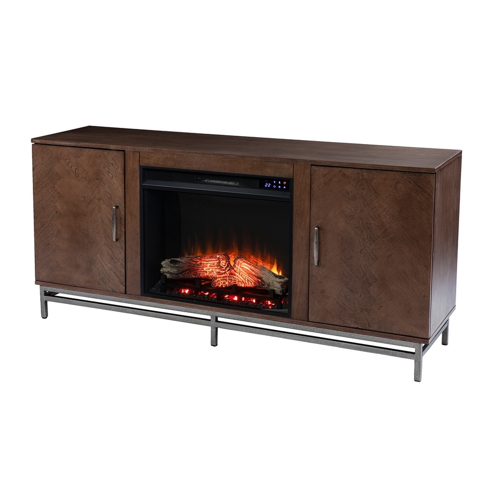 SEI Furniture Simondale Electric Fireplace w/ Media Storage