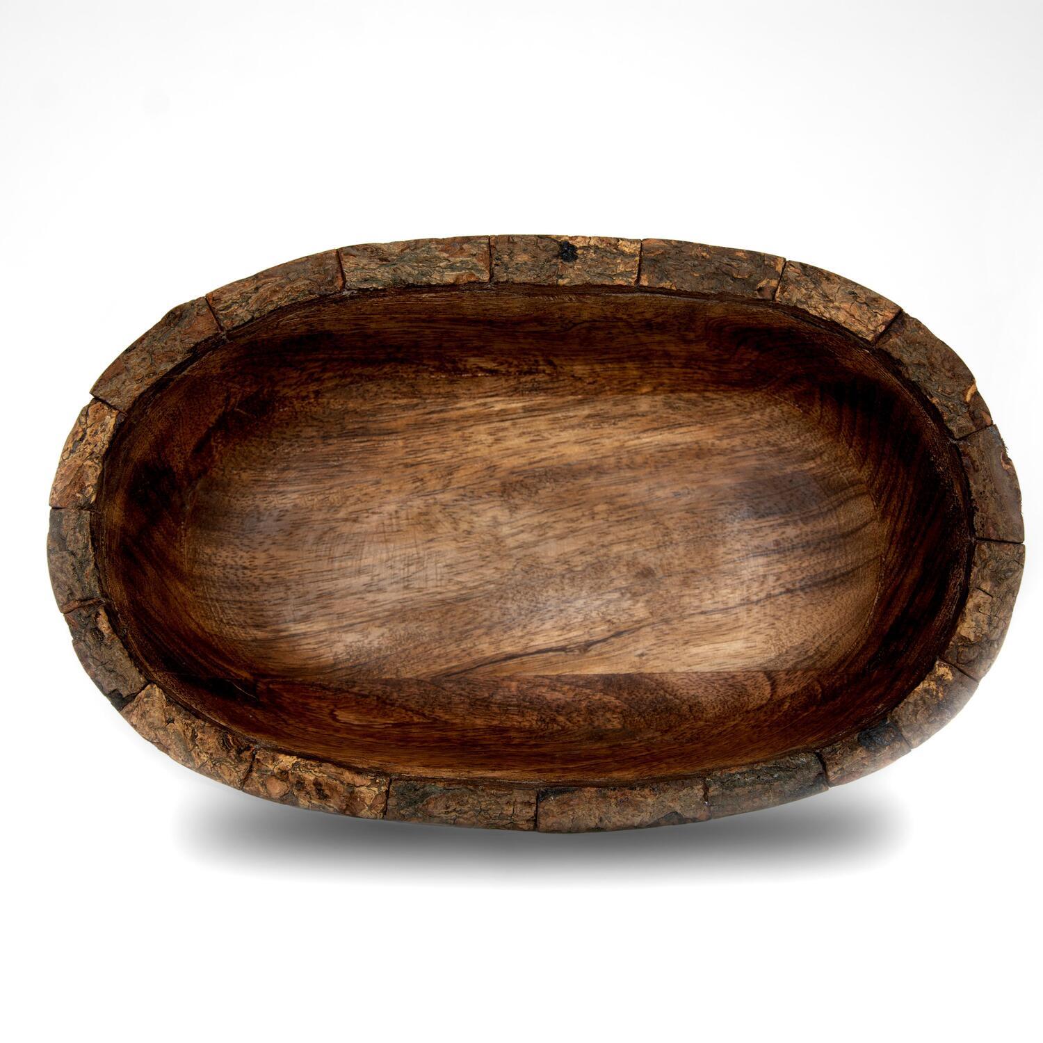 Heritage Lace Artisan Wood 10X6.5X2.75 Bowl