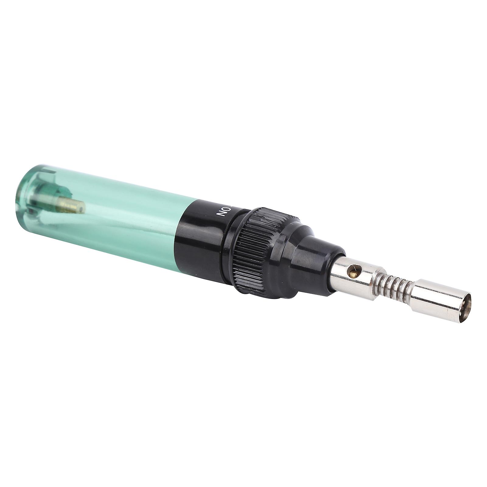 8ml Portable Gas Soldering Iron Pen Mt100 Large Capacity Filler Welding Gun Service Toolclear Green