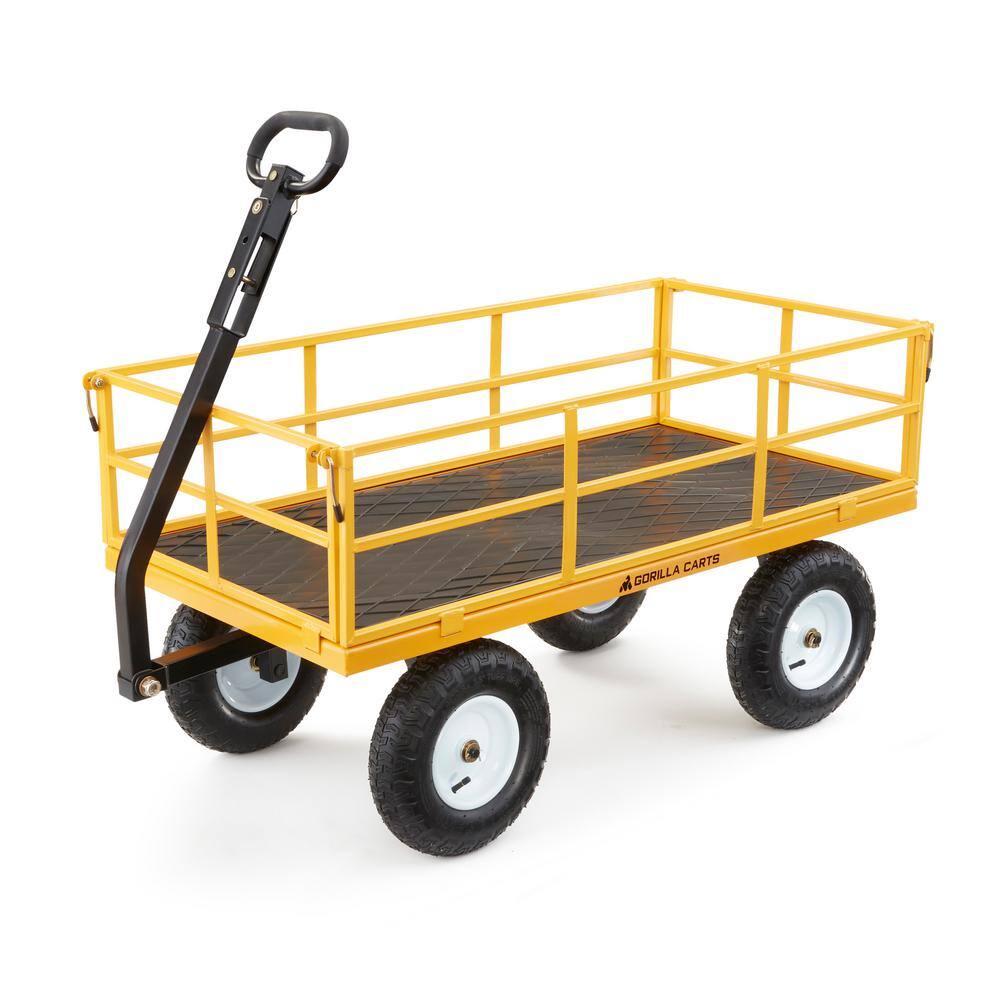 GORILLA CARTS 1200 lbs. Heavy Duty Steel Utility Cart GOR1201B