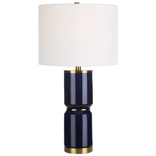 Royal Blue Ceramic Table Lamp - 15