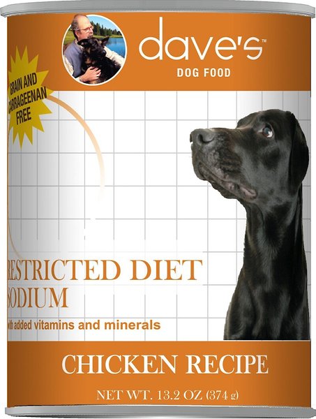 Dave's Pet Food Restricted Sodium Chicken Recipe Canned Dog Food