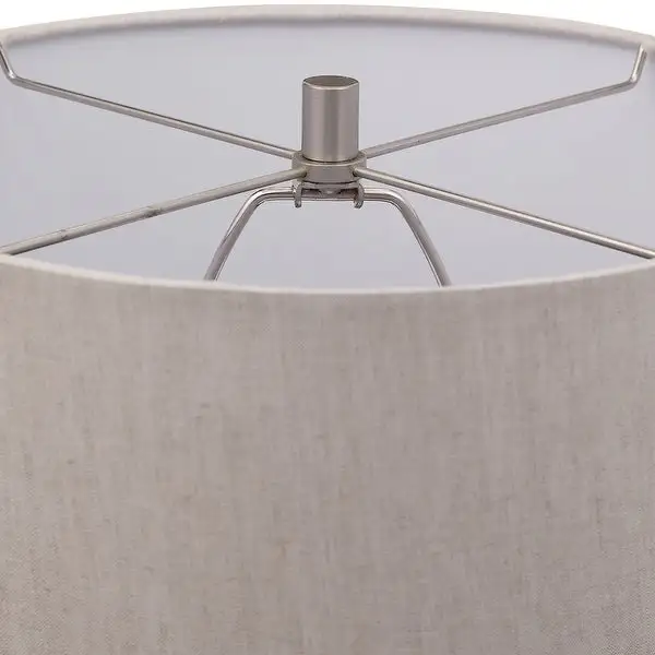 Dove Grey Ceramic 1-light Table Lamp