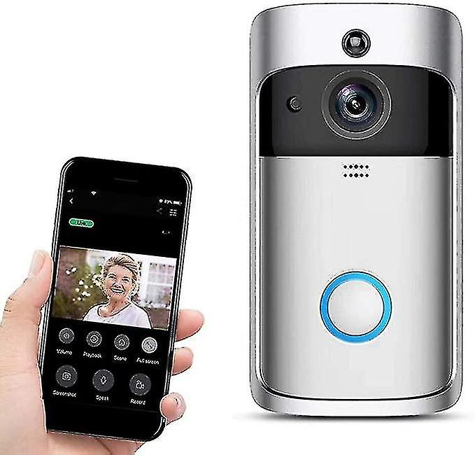 V5 Silver Wireless Video Doorbell