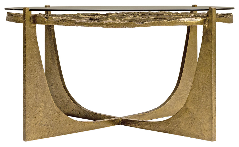 Gold Rustic Coffee Table  Versmissen ODE   Rustic   Coffee Tables   by Oroa   Distinctive Furniture  Houzz