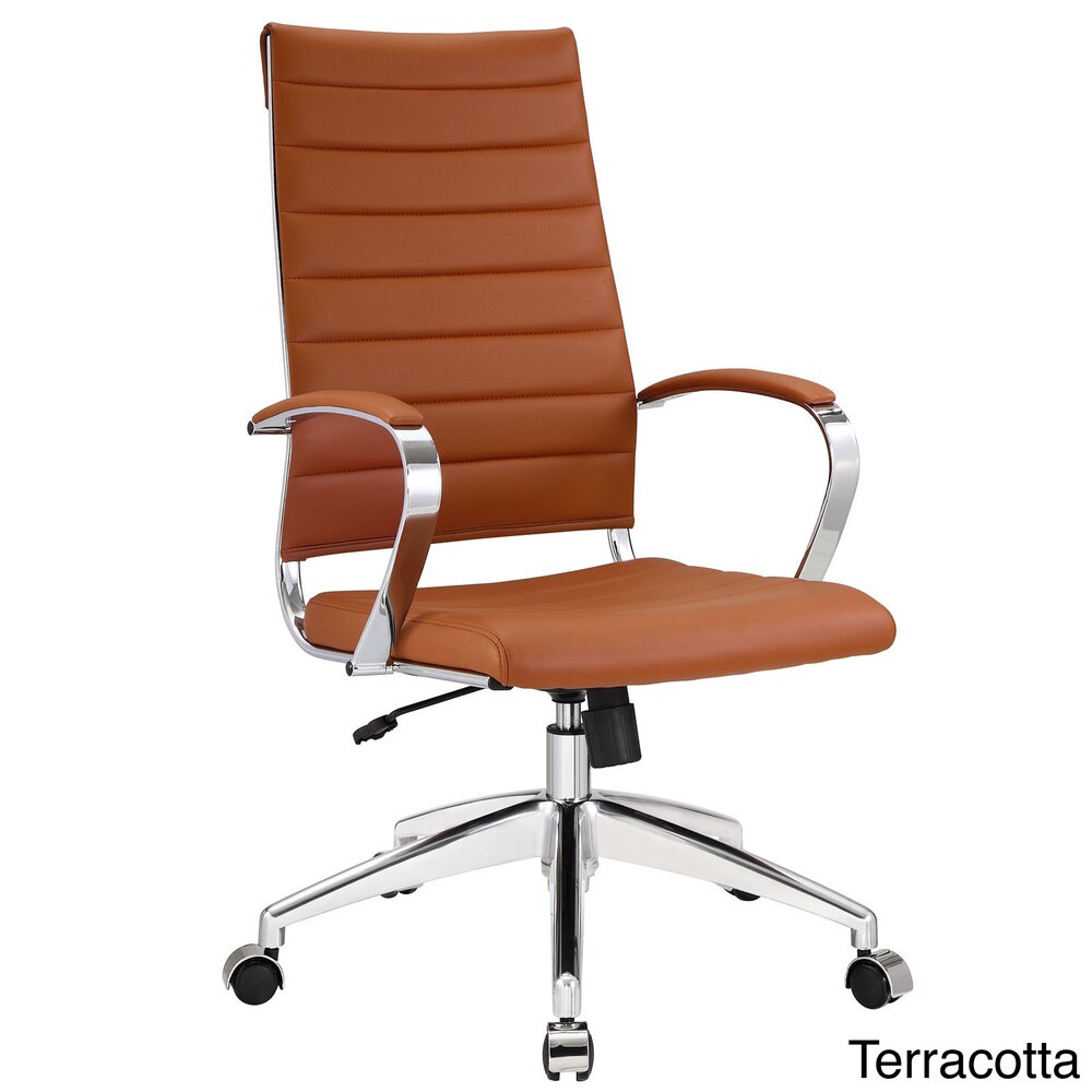 Jive Ribbed High Back Tall Executive Swivel Office Chair With Arms