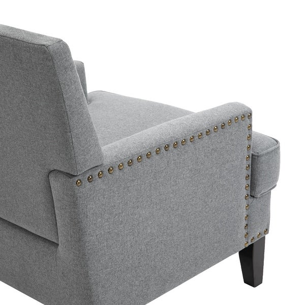 Modern Nailhead Accent Chair