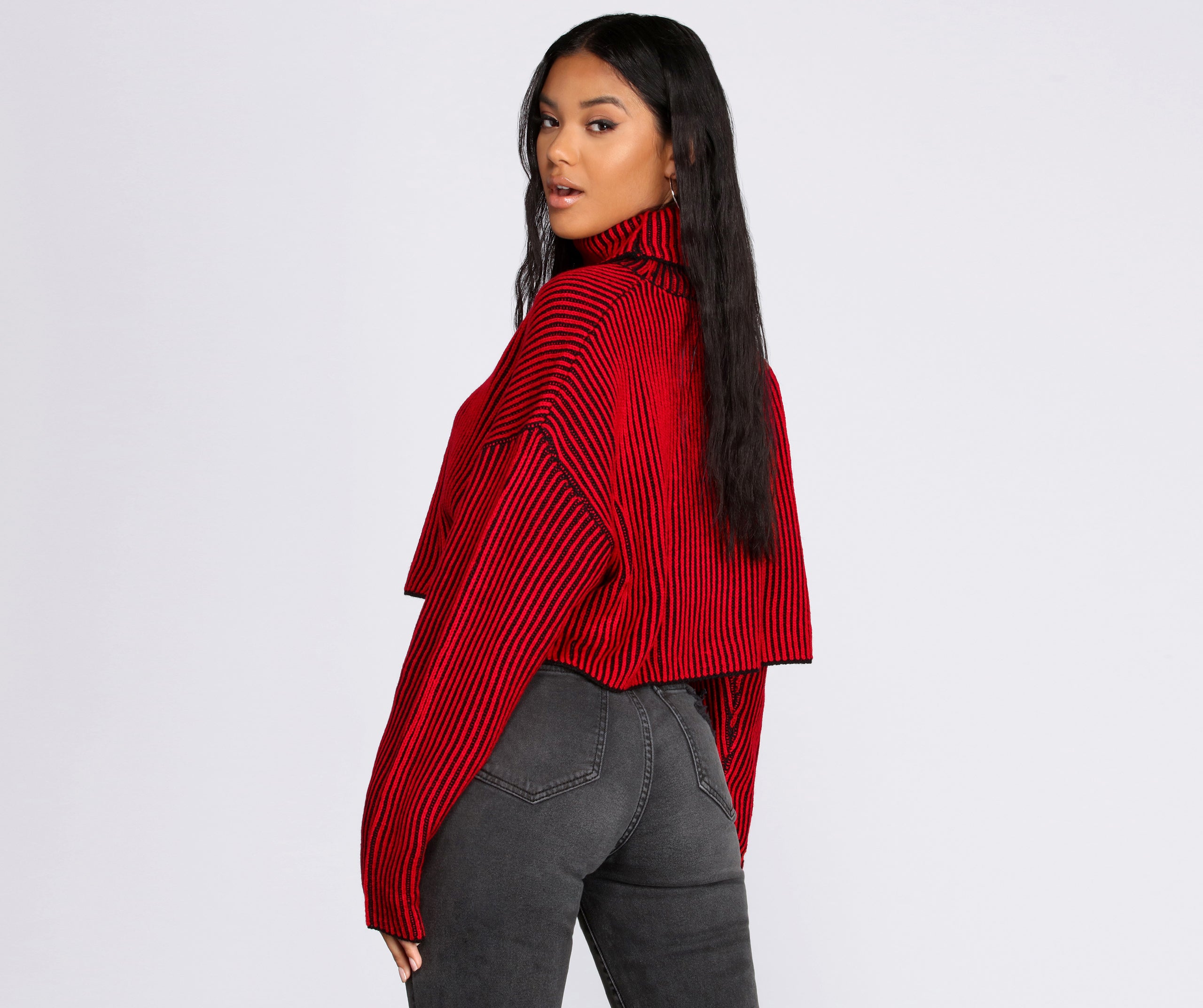 Throw It Back Ribbed Sweater