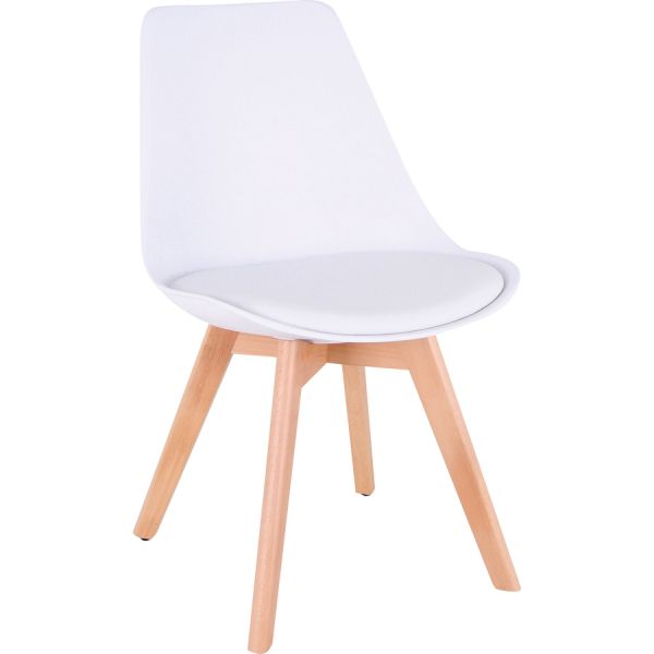 Lorell Curved Plastic Shell Guest Chair