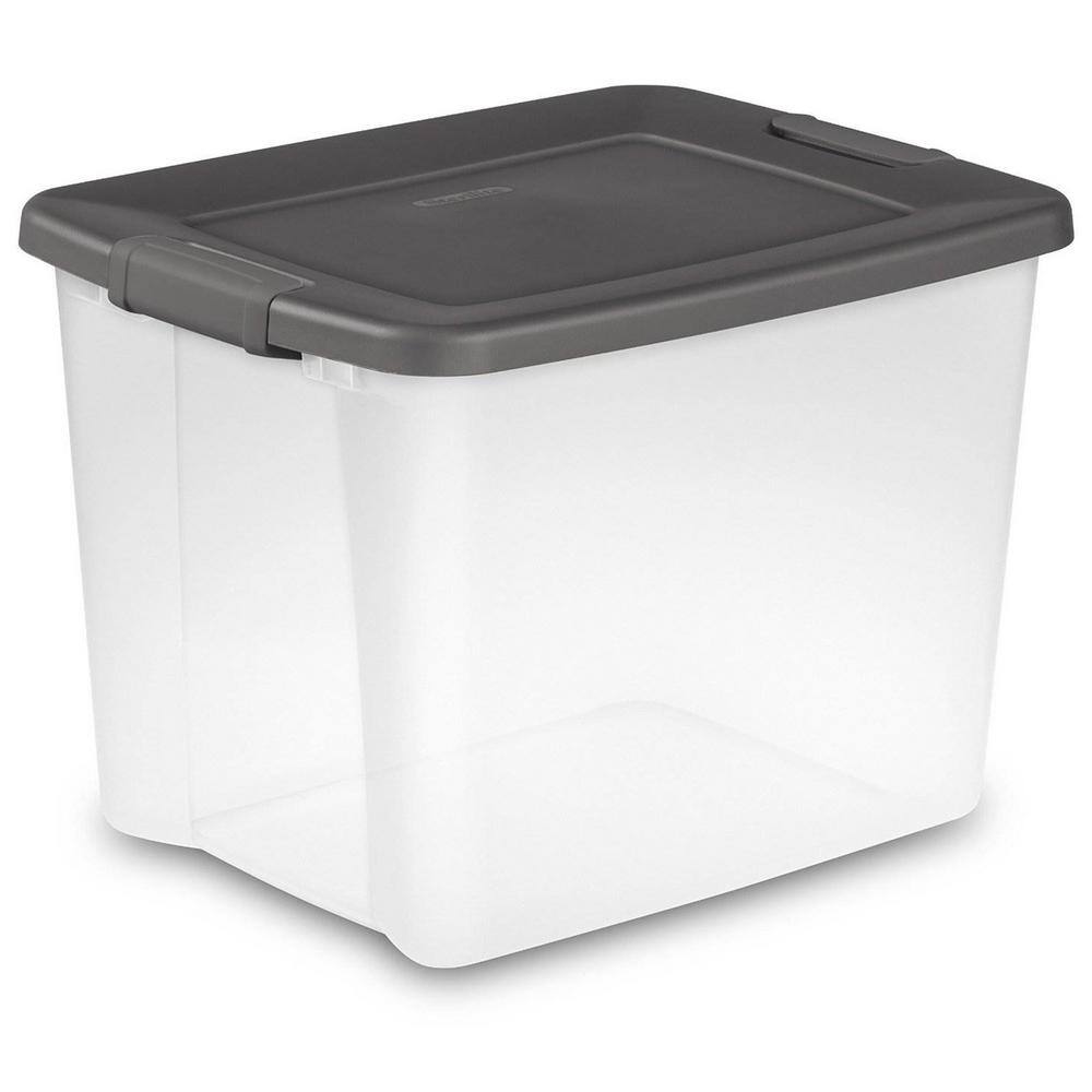 Sterilite 50 Qt. Clear Latched Plastic Storage Container (6-Pack) 6 x 19373V06