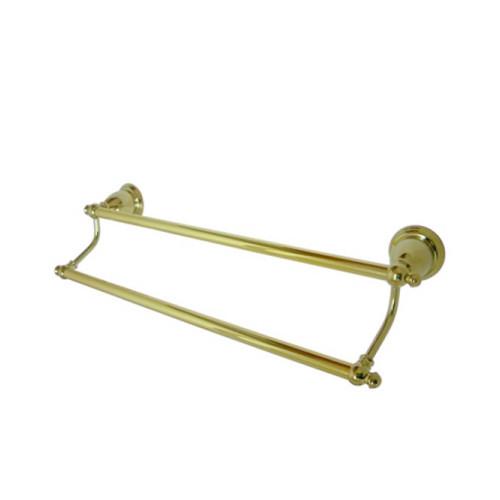 Kingston Brass BA797318C English Vintage 18 Dual Towel Bar， Polished Chrome