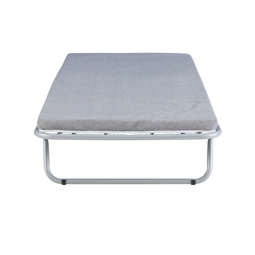 Madigan Guest Folding Cot Bed with 2 inch Foam Mattress