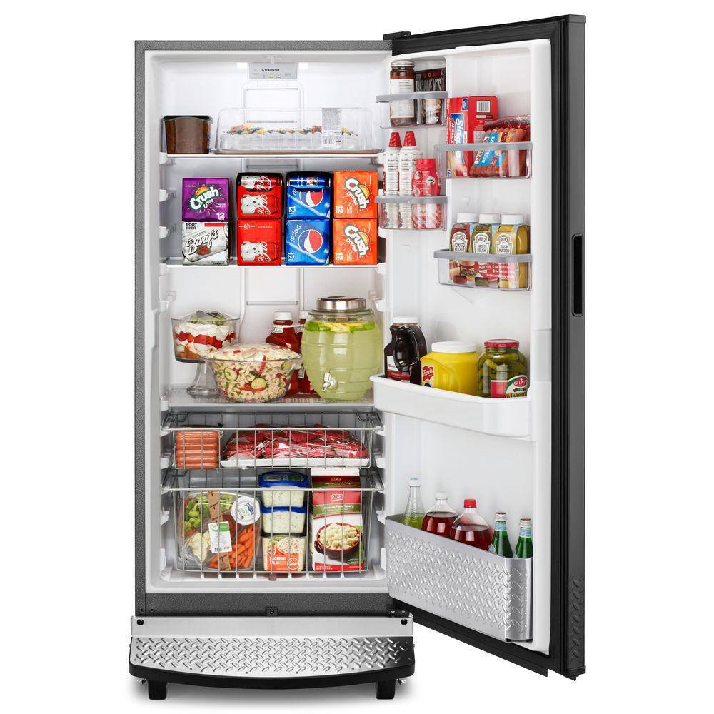 Gladiator 17.8 cu. ft. Rolling Freezerless Refrigerator in Black GARF30FDGB