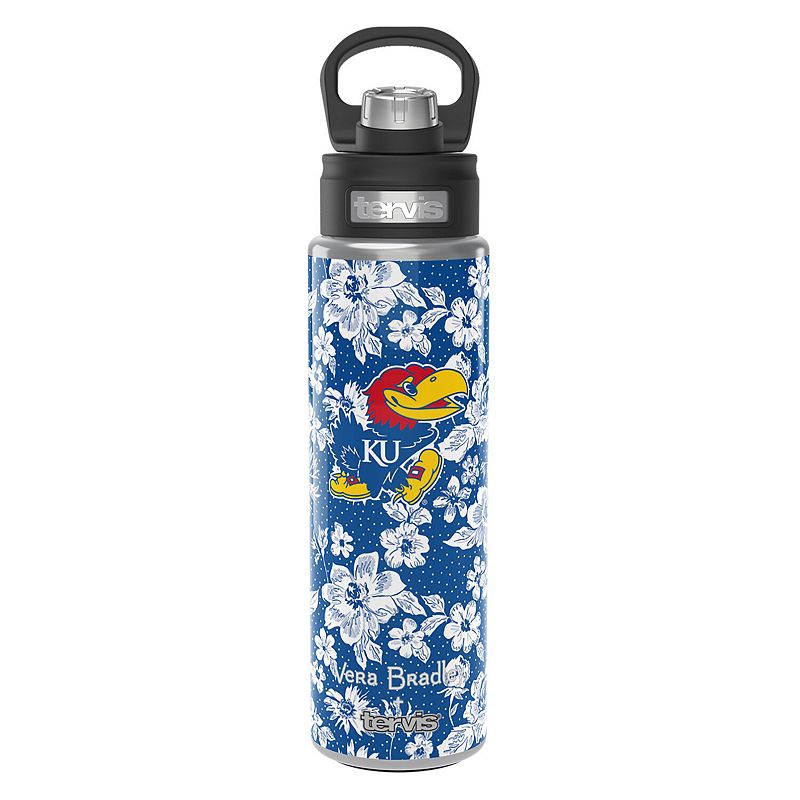 Vera Bradley x Tervis Kansas Jayhawks 24oz. Wide Mouth Bottle with Deluxe Lid