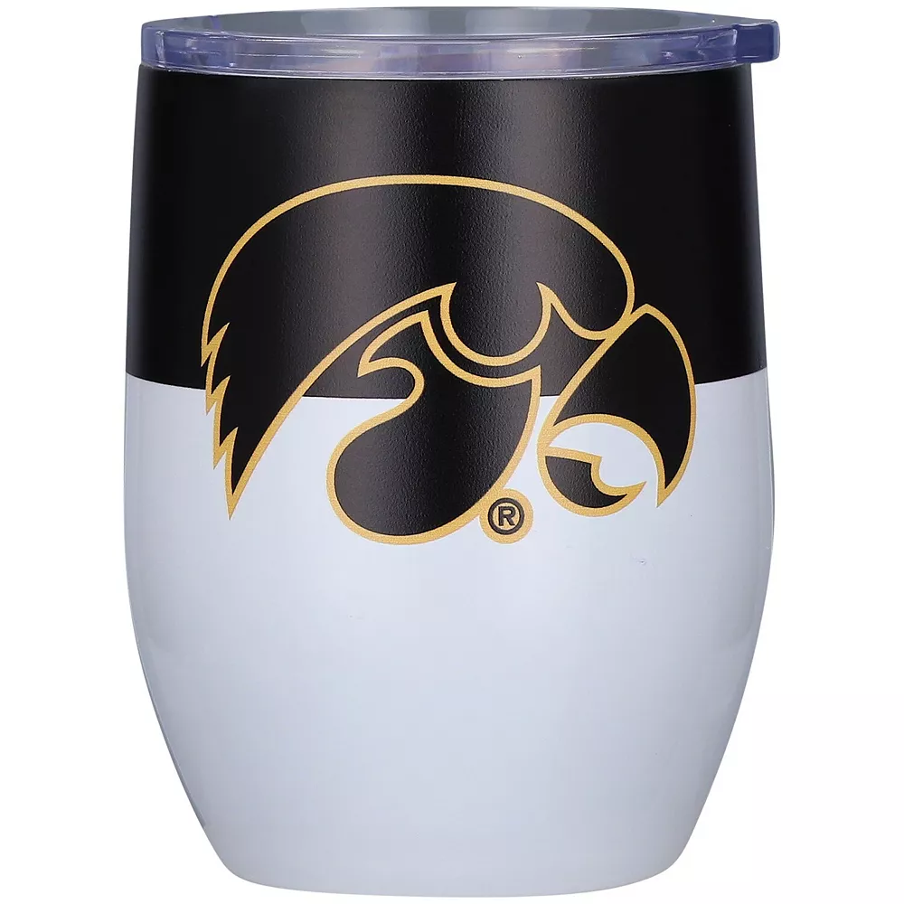 Iowa Hawkeyes 16oz. Colorblock Stainless Steel Curved Tumbler