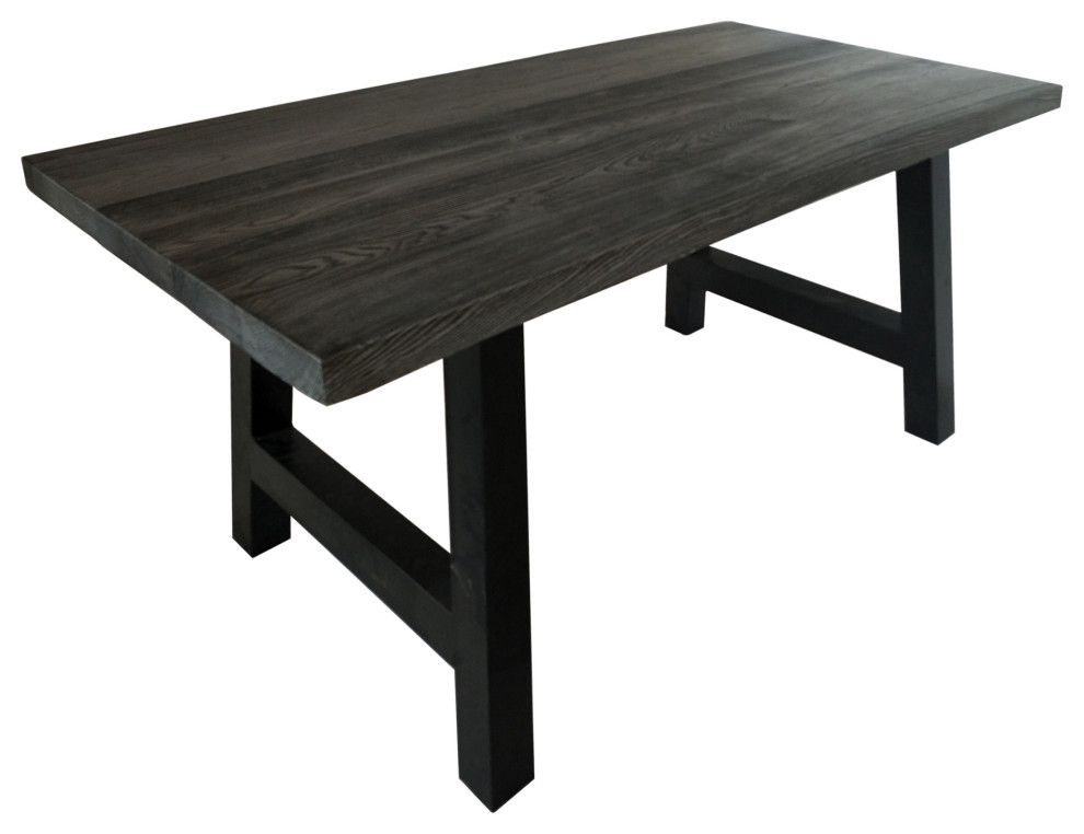 GDF Studio Edward Outdoor Light Weight Concrete Dining Table   Industrial   Outdoor Dining Tables   by GDFStudio  Houzz