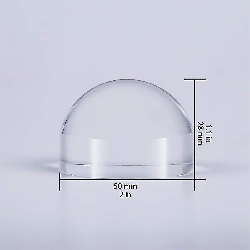 2 Inch Magnifying Dome - Portable Paperweight 8x Magnifier Clear Reading Aid Magnifying Glass Dome